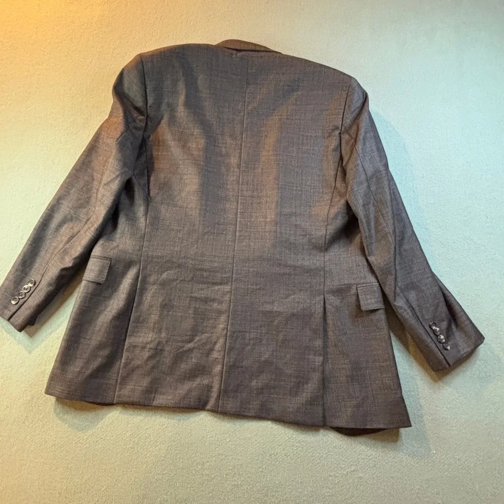 Jack Victor Sport Coat Jacket Mens 40R Super 130s Italian Wool Gray Canada